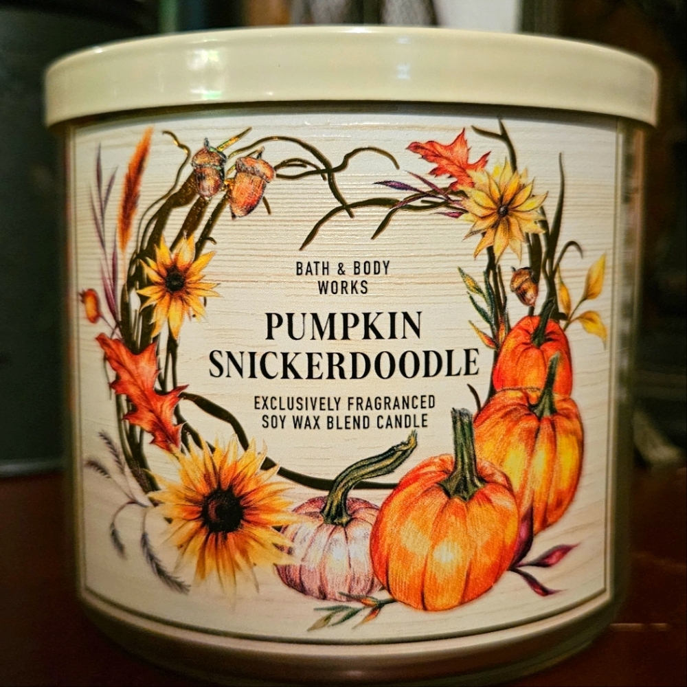 Bath & Body Works Pumpkin Snickerdoodle 3-wick Candle